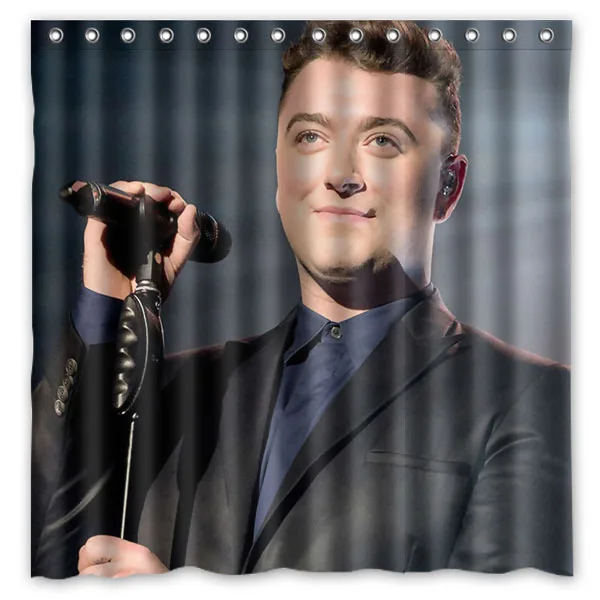 Sam Smith печатная Ванна Душ занавеска s Водонепроницаемый полиэстер ткань для