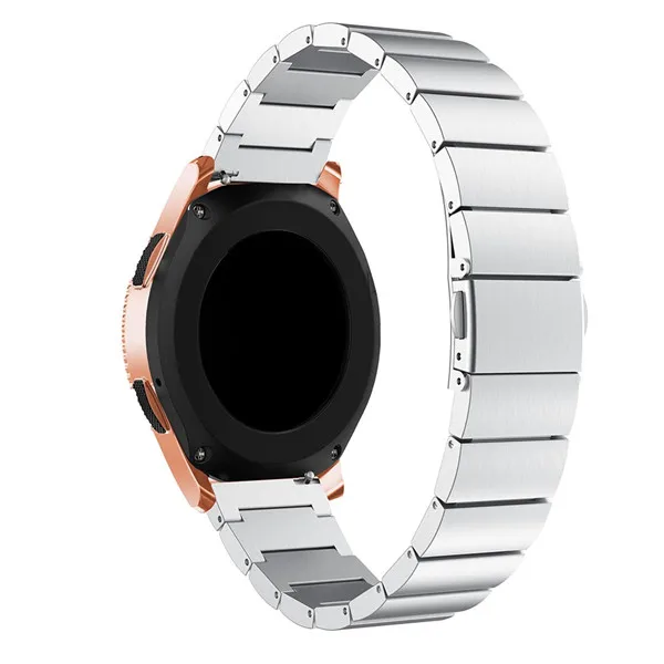 Серебристый Сменный ремешок для часов из нержавеющей стали для samsung Galaxy Watch 42 мм SM-R810, ремешок для умных часов, браслет из 316 стали - Цвет ремешка: Серебристый