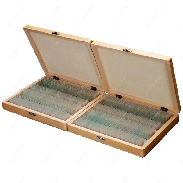 Microscope Slides-AmScope Supplies 200 Anatomy Pathology Botany Prepared Slides | Инструменты