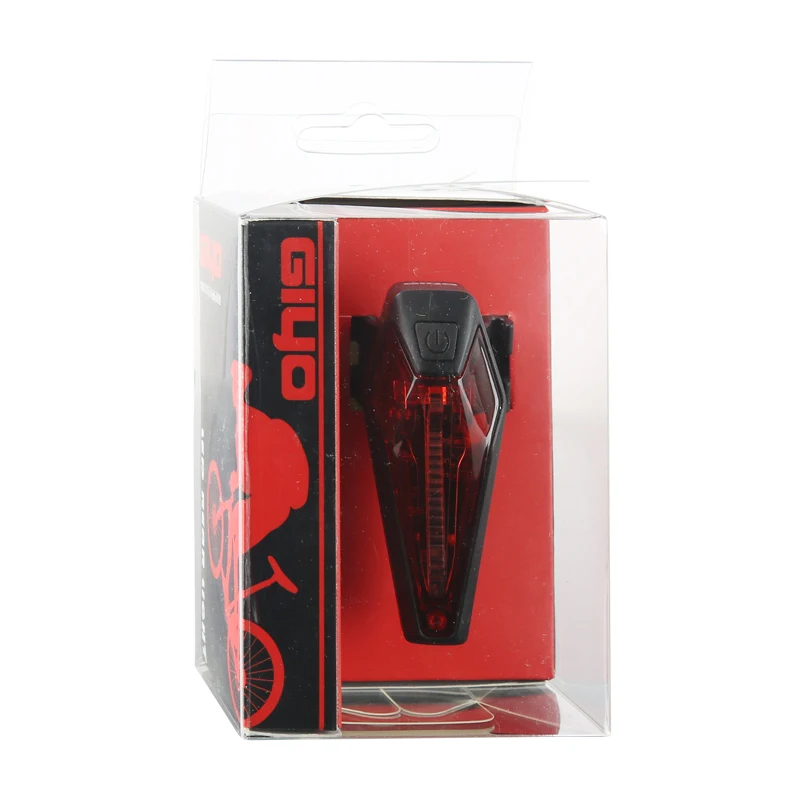 GIYO USB Перезаряжаемые задний фонарь для велосипеда с возможностью светильник