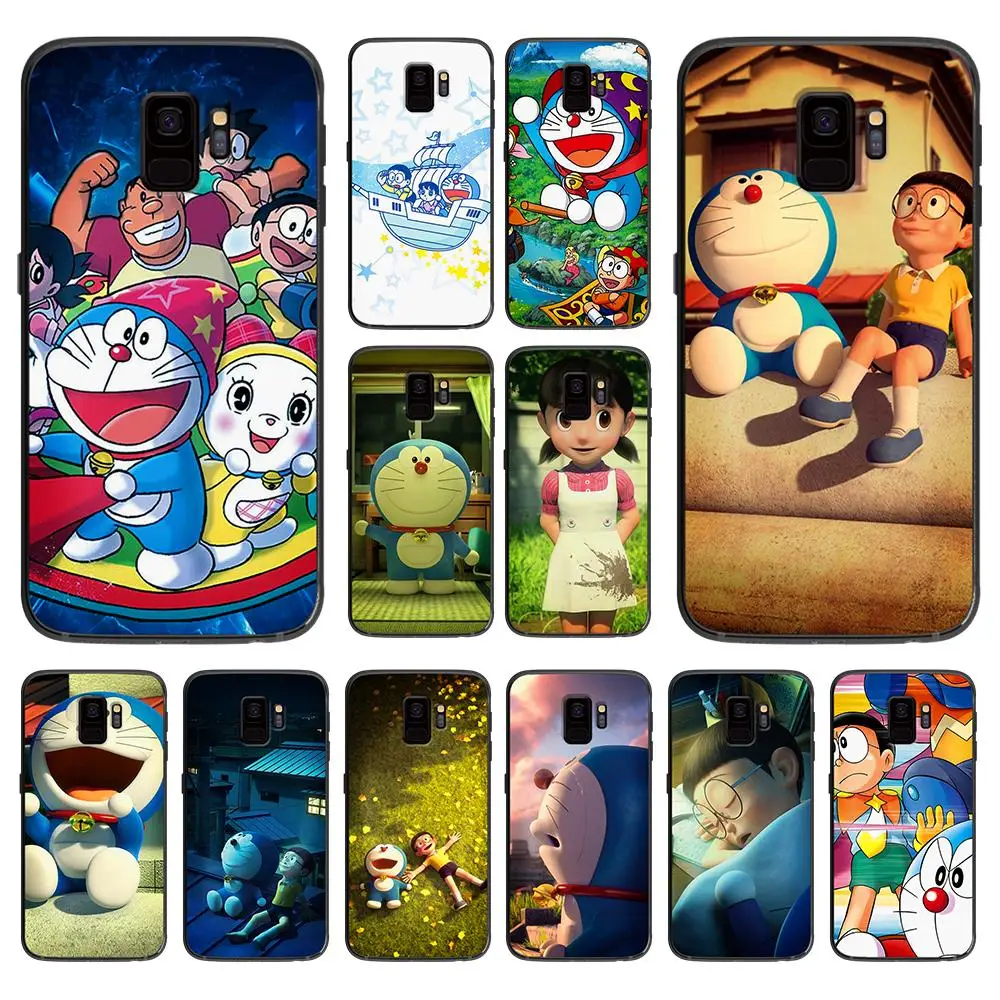 Милый doraemon с голубым небом мягкий чехол для телефона Samsung Galaxy S6 S7 S8 S9 S10e Plus Note 8 9