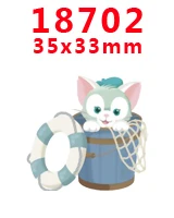 18702 30 шт мультфильм персонаж плоское украшение из смолы PR 18678 - Цвет: 18702