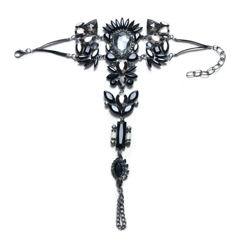 Браслет на щиколотку с кристаллами для отпуска 1 шт. сандалии-босички украшения