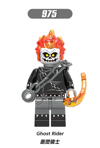 Одинарный Железный человек Человек паук Черная пантера Ulysses Klaw Ghost Rider красный