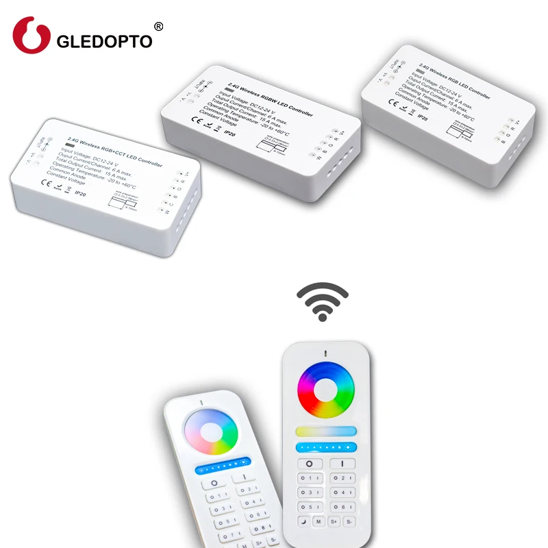 Не zigbee) 2,4 ГГц инфракрасный светодиодный контроллер Беспроводной RGB RGBW RGB+ контроллер CCT DC12/24 V Светодиодные полосы контроллер Wi-Fi 8 zone remote