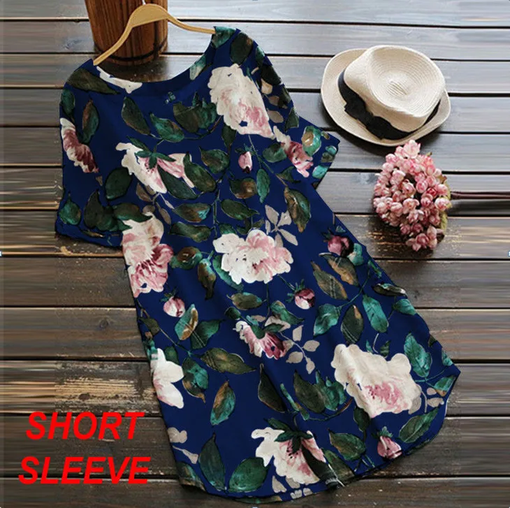 Женское платье с цветочным принтом Boho мини-платье коротким рукавом Повседневное