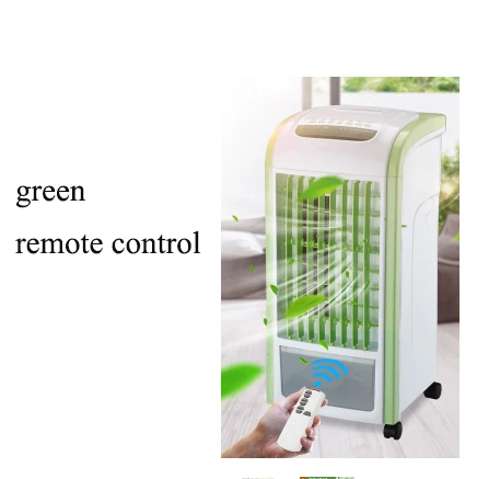 green Remote DMWD сильный ветер кондиционер охладитель электрический кондиционер охлаждающий вентилятор с дистанционным управлением охладитель с водяным охлаждением увлажнитель с вентилятором - Цвет: green Remote