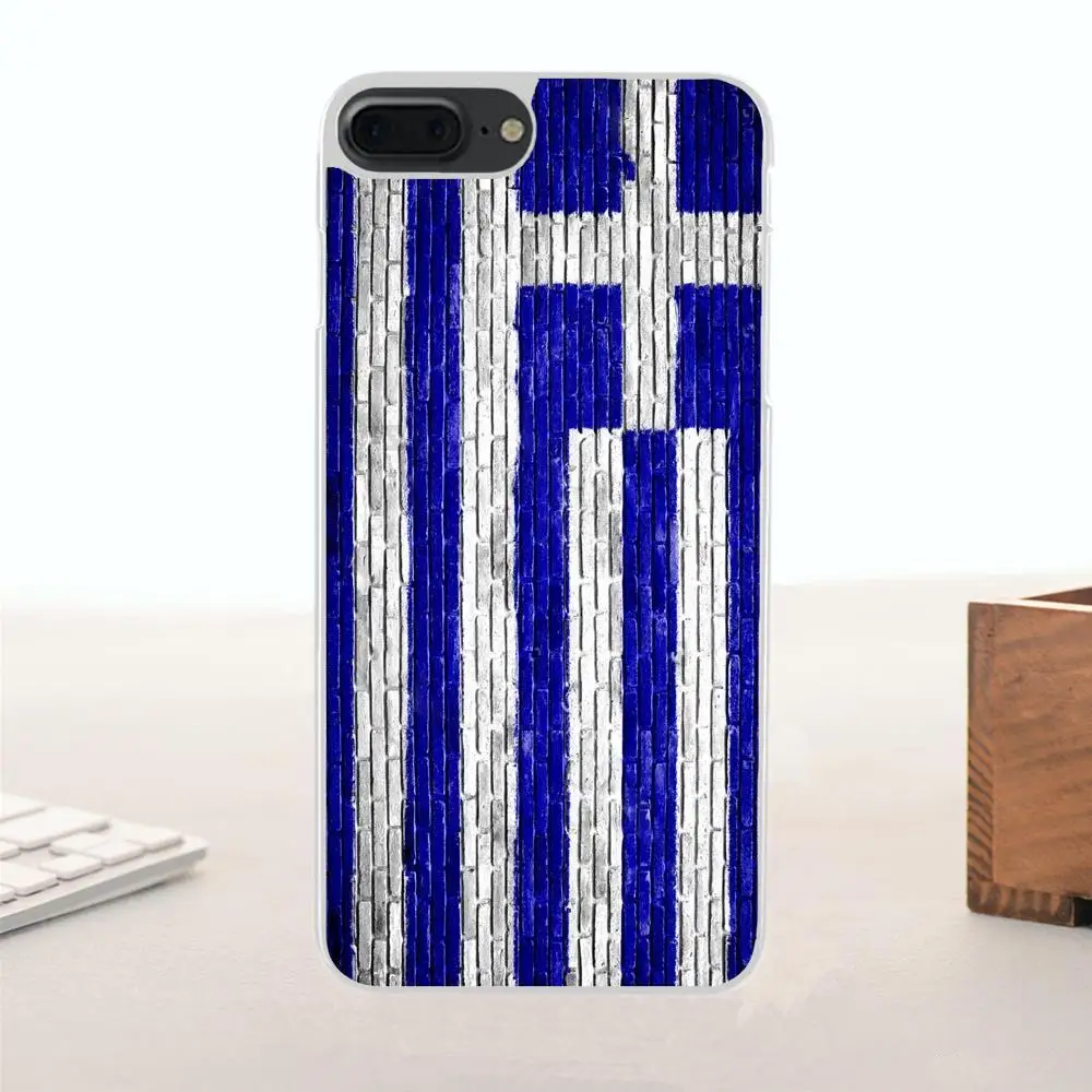 Мягкий чехол с греческим флагом для Apple iPhone 4 4S 5 5C SE 6 6S 7 8 Plus X | Мобильные телефоны и