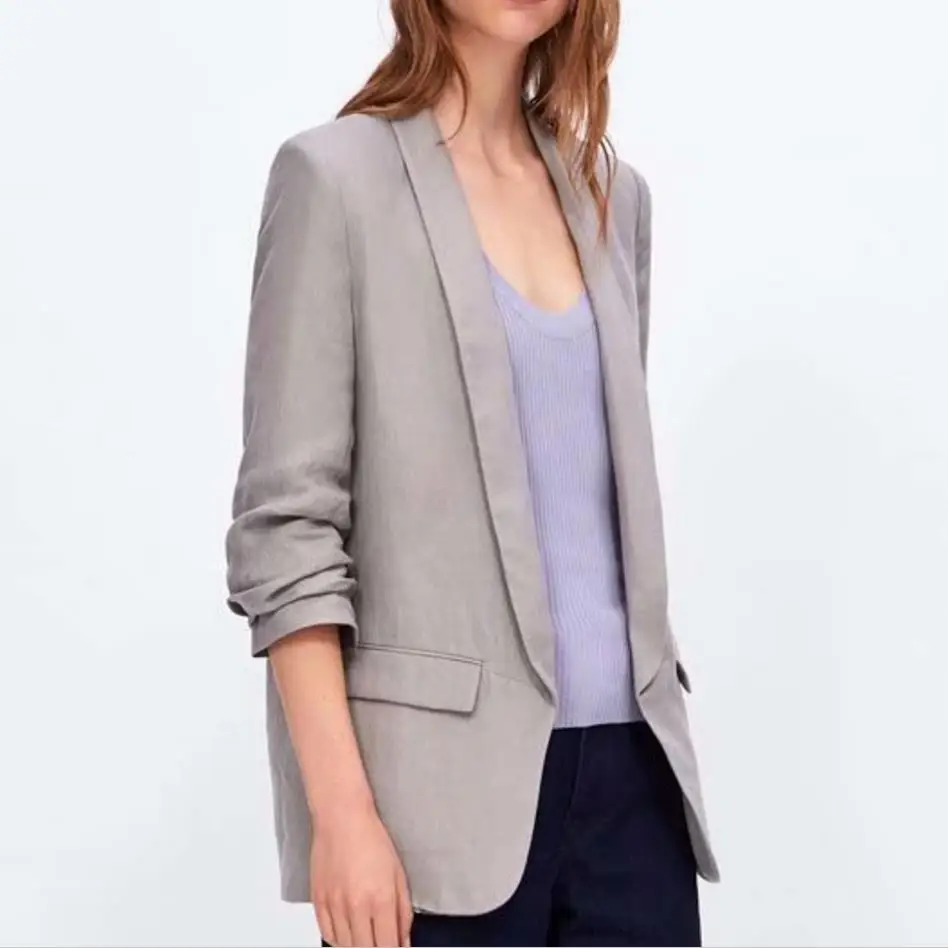 

2020 Fashion Blazer Women small Suit Cardigan long Sleeve Ladies Spring Casual blazer
