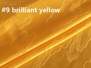 brilliant yellow 100 см* 114 см шелк хлопок сатин ткань облако парча жаккард Шелк Шармез ткань - Цвет: brilliant yellow