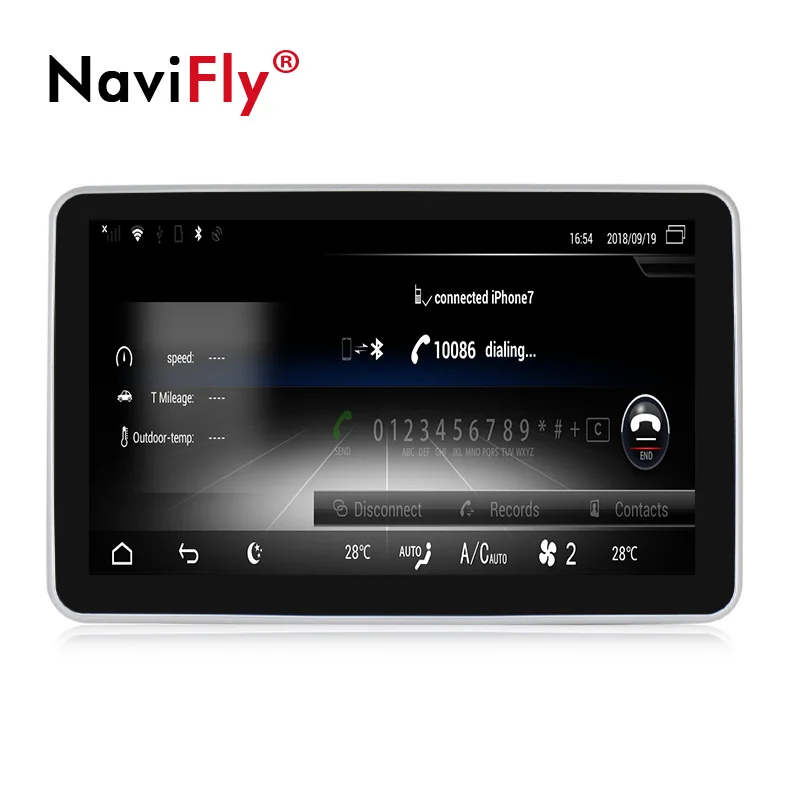 NaviFly 3G RAM 32G ROM 4G LTE автомобильный аудио gps радио плеер для Benz ML W166 2012 2015 с 9 &quotfull touch
