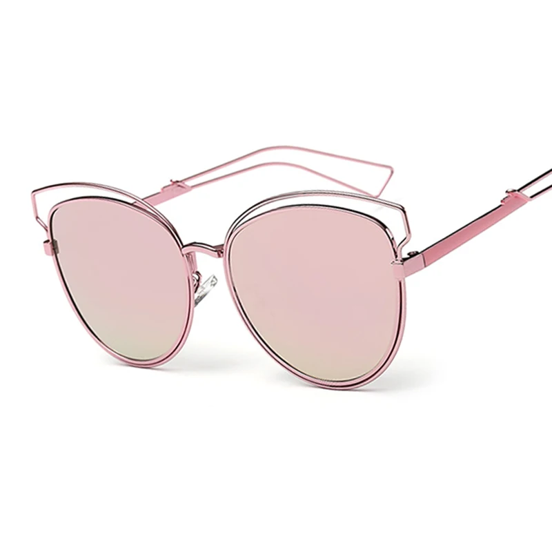 Очки солнцезащитные женские в стиле ретро брендовые дизайнерские зеркальные