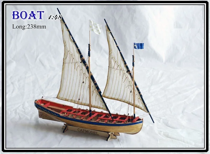 Масштаб 1/48 полный ребристый парусная лодка модельные наборы Le Requin Chebec 1750 модель
