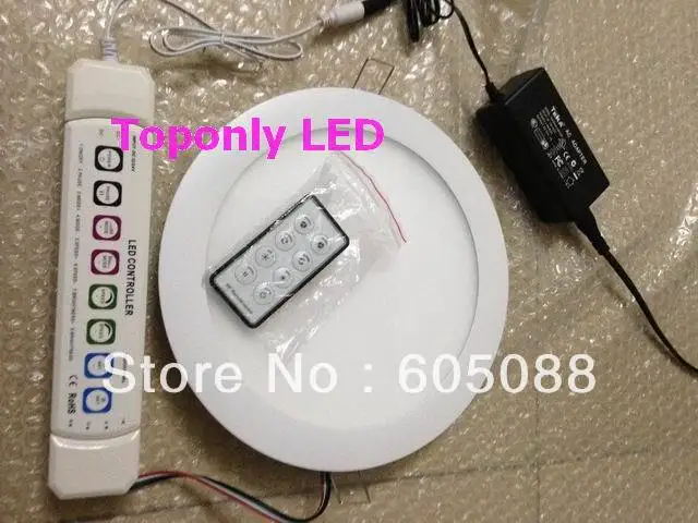 Лидер продаж 2018 круглые плоские светодиодные панели rgb 8 дюймов 12 Вт +