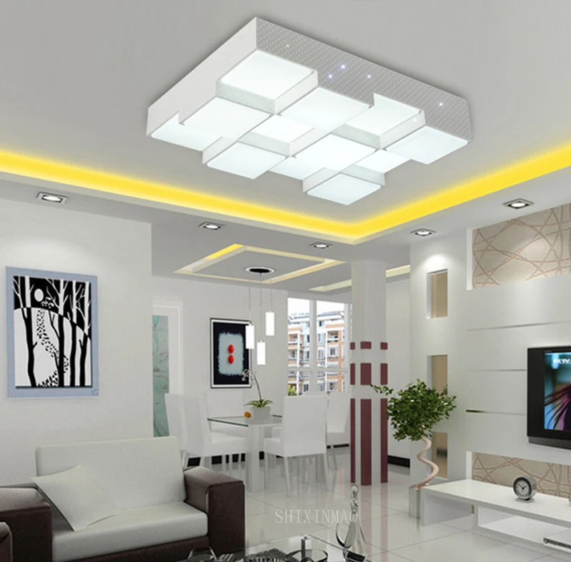 Светодиодный акриловый кубический потолочный светильник лампа для дома