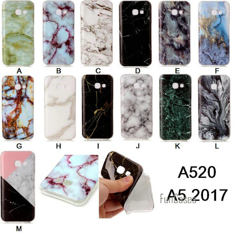 Для Samsung A5 2017 чехол мягкий Мрамор картина назад гель для Galaxy a520|case for samsung galaxy|case