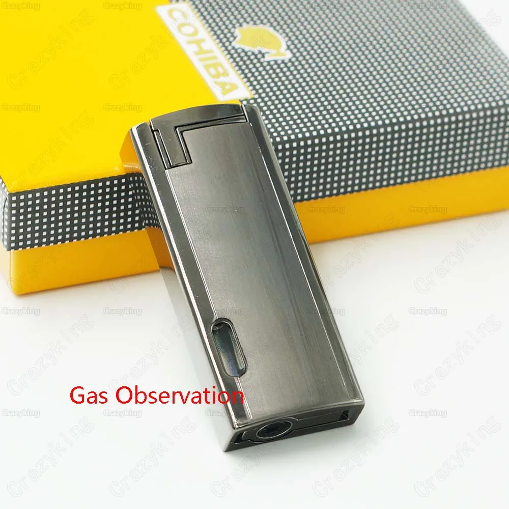 Cohiba Metal Gas Butane 2 Torch Jet Flame Cigar Lighter With Punch Cigarette Windproof Lighters Gift Box | Дом и сад