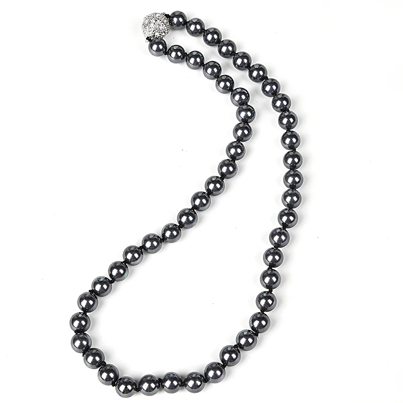 

Brilliant round pearl shell beads created for knotted diy Synthesis pearls shell necklace suitable for elegant character