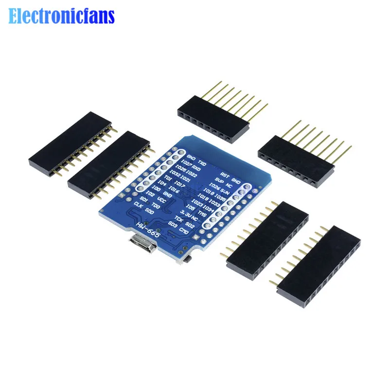 Для Wemos MINI D1 ESP32 ESP-32S Беспроводной Wi-Fi+ Bluetooth для Wemos D1 Mini Esp8266 CP2102 модуль с контактами