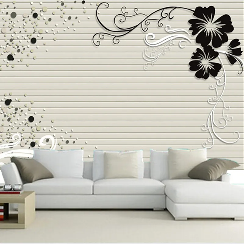 

The custom 3D murals, Soft line pattern murals papel de parede, living room sofa TV wall bedroom wall paper