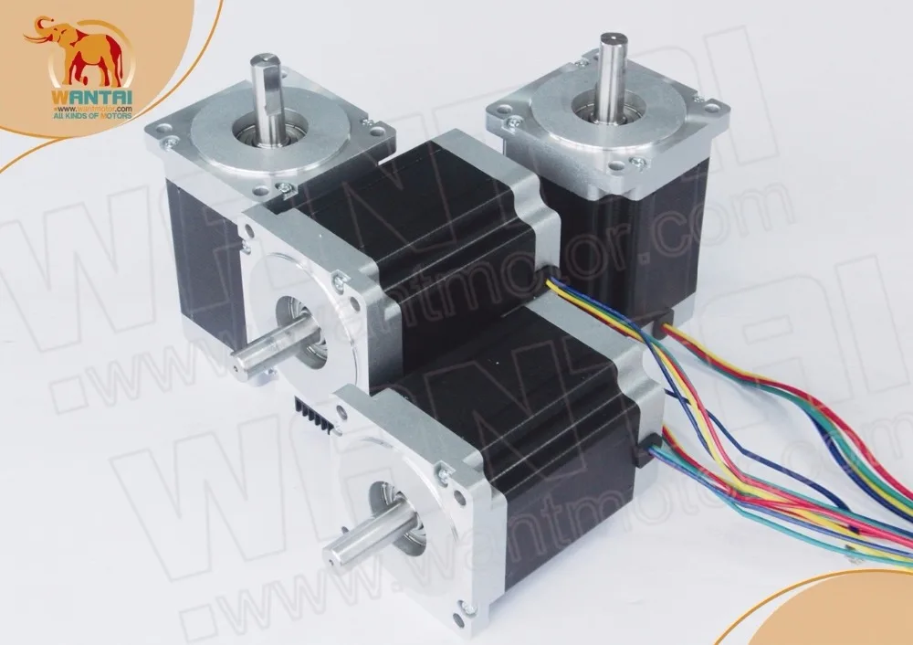 Wantai 4 шт. Nema 34 шаговый двигатель WT86STH118 6004A 1232oz in 5.6A ЧПУ мельница|Шаговый двигатель| |