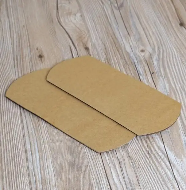 30 шт крафт бумага Подушка/длинные конфеты коробки Свадебные сувениры в