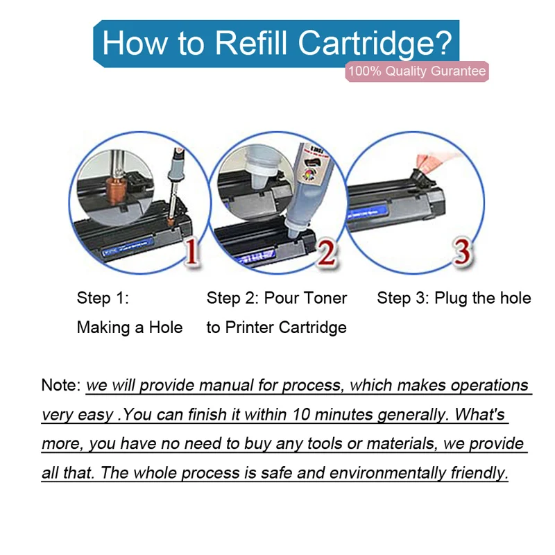 Набор для заправки картриджа Misee чип совместимый с принтером HP Laserjet 130a CF350a CF353a MFP