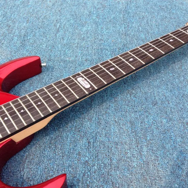 Хороший звук Ernie Ball Musicman JP12 электрическая гитара серебристо красного