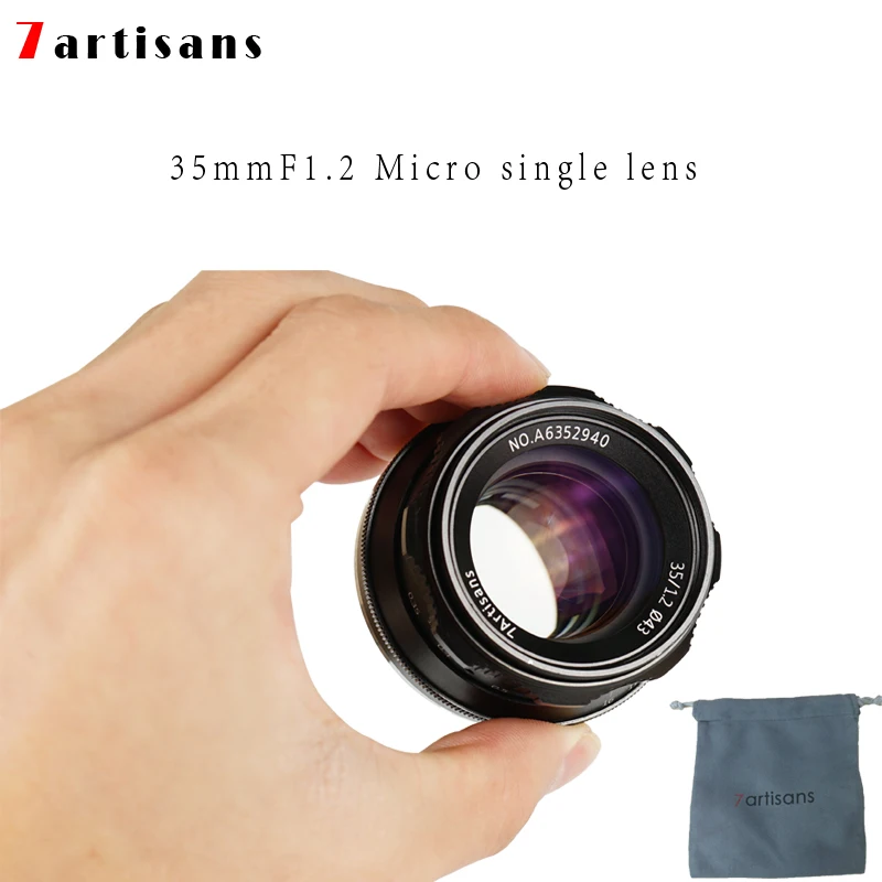 7 ремесленников 35 мм F1.2 APS-C ручной фиксированный объектив для E Mount Canon EOS-M Mount Fuji FX Mount Лидер продаж