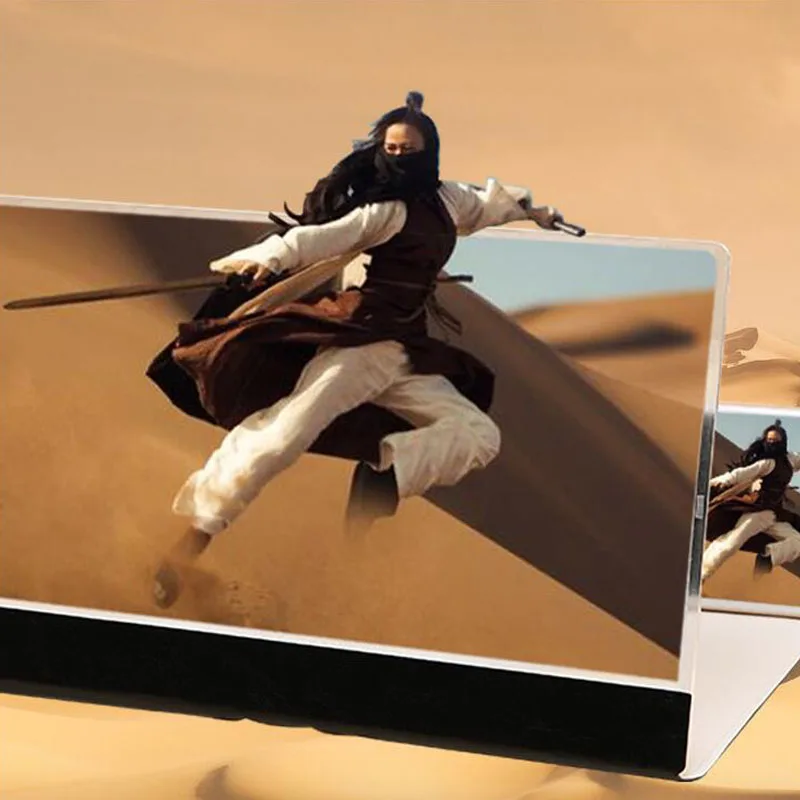 12 дюймов видео 3D HD усилитель Расширенный складной кронштейн Настольный экран