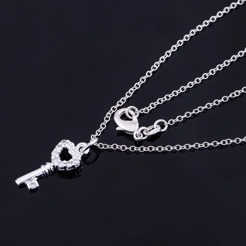 Серебряное ожерелье Посеребренная Подвеска модные ювелирные изделия