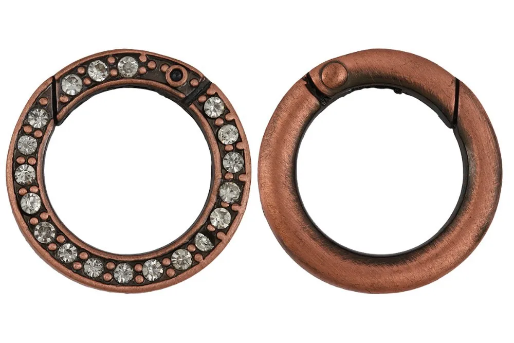 20 шт. разные цвета кристаллические кольца застежками разъем диаметр 16.5 мм