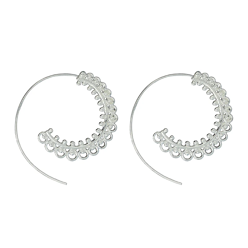 Женские серьги кольца YUKAM в этническом стиле сережки панк|hoop earrings for women|hoop