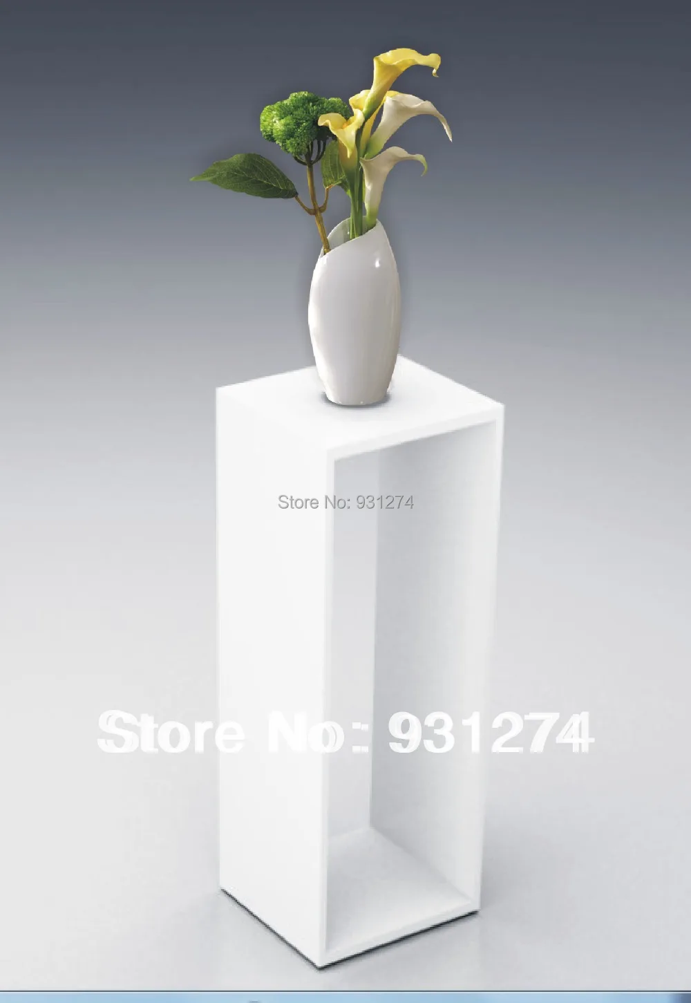 Акриловая домашняя подставка с цветами блестящий лобби выставочный зал