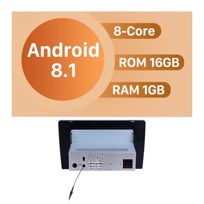 Android 8.1 Harfey для 2010- Toyota Avanza " HD сенсорный экран радио с gps Navi WI-FI музыка Bluetooth зеркальная поверхность Подключение Поддержка DVR SWC OBD2 - Цвет: Android 8.1