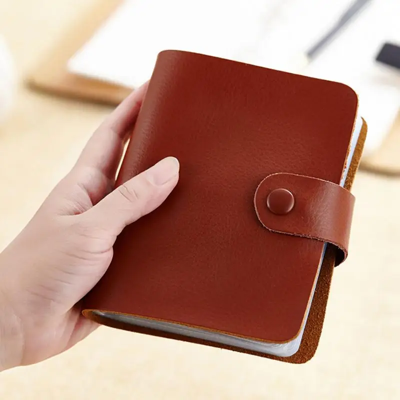 Новый Модный чехол для визиток из натуральной кожи с 60 отделениями карт Женский