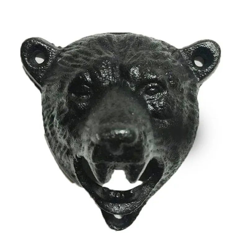 Чугунный гризли MESNUG винтажная прочная открывалка для бутылок с зубцами