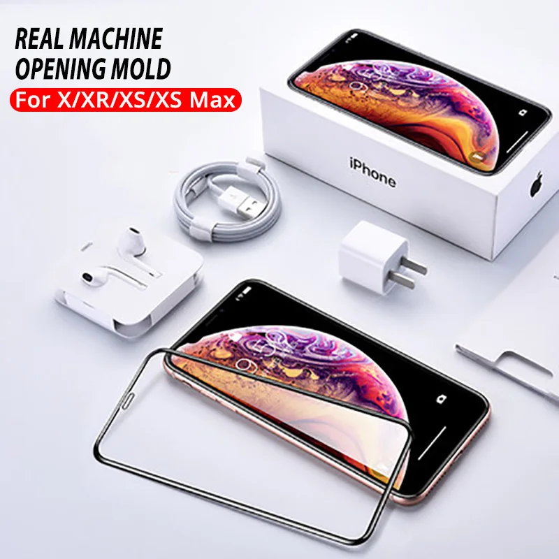 XSDTS 6D изогнутое полное покрытие из закаленного стекла для iPhone 11 Pro X XS Max XR 10 8 7 6 6s Plus Защитная пленка для экрана
