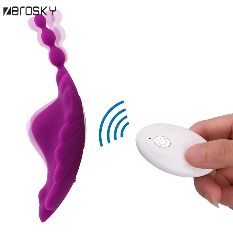 Вибратор-бабочка стимулятор вагины эротические секс-игрушки для женщин