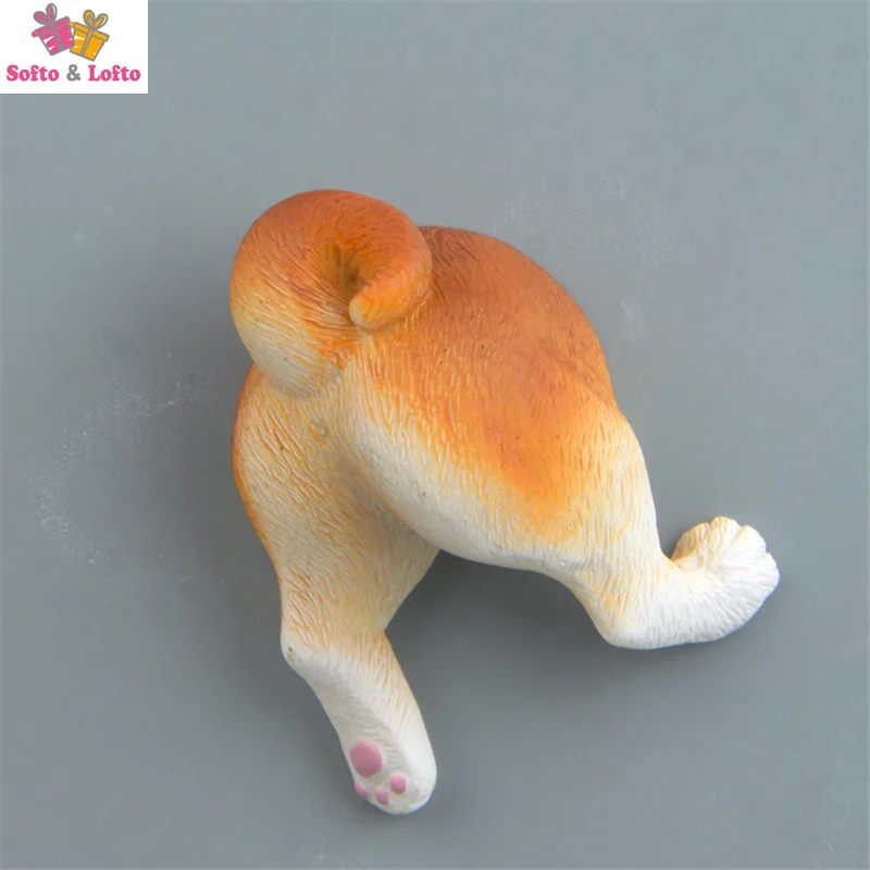 Бесплатная доставка милые животные питомцы щенки собака ягодицы магниты на