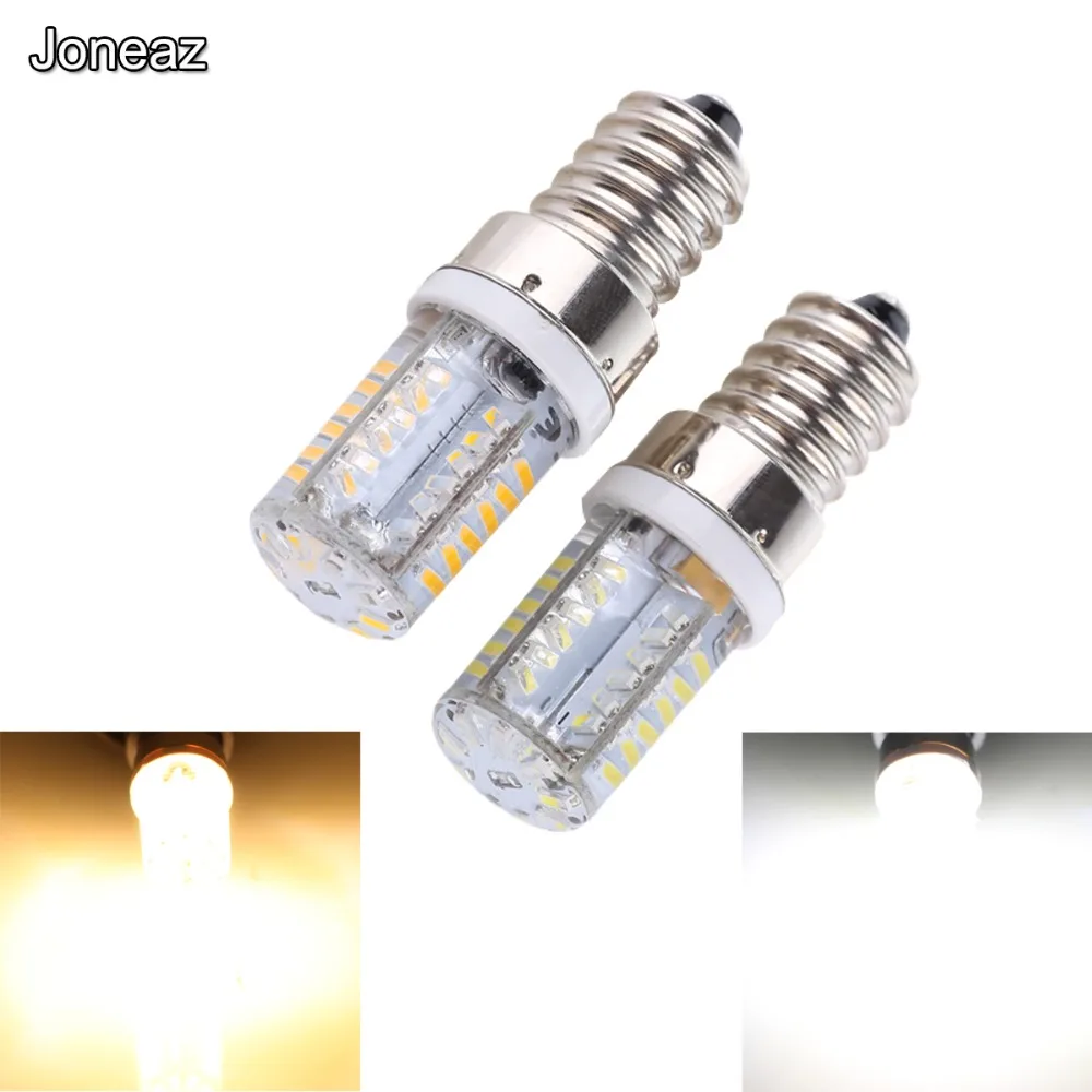 Joneaz 4x ampoule led e14 bulbs lamp Ac Dc 12 volt 5w silicone corn light 3014 57 leds candle Chandelier Crystal Ceiling lamps | Лампы и