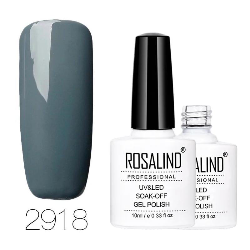 RD2918 Rosalind гель 1S 10 мл УФ светодиодный Гель-лак для ногтей красный серый цвет УФ светодиодный лак для ногтей долговечный Гель-лак - Цвет: RD2918