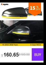 W213 углеродного волокна Сменное Зеркало Крышка для Benz E class E200 E300 E400- год тюнинг AMG LHD RHD Автомобильное зеркало заднего вида cap