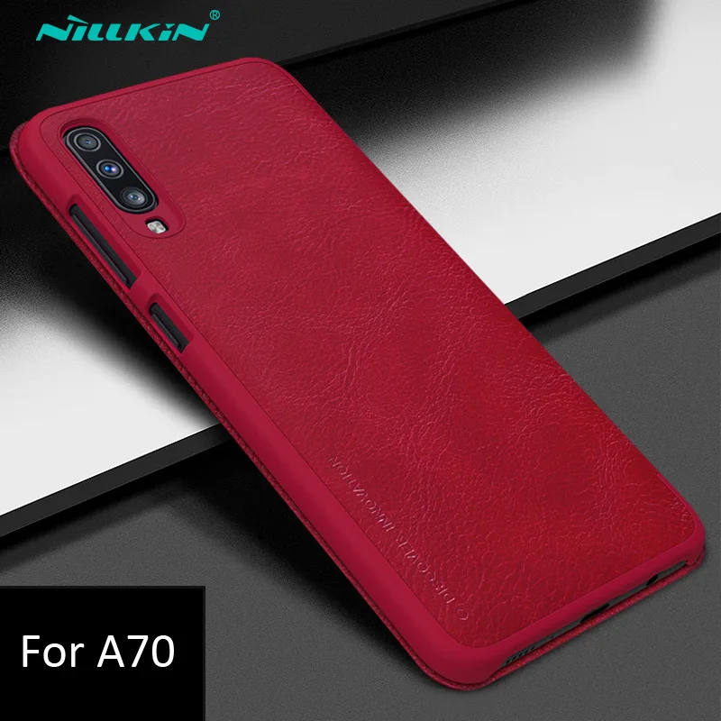 Nillkin Qin кожаный чехол-книжка с откидной Чехол Крышка для samsung Galaxy M20 M30 A30 A50 A70 M10 A40 A10 A60 A20 A20e