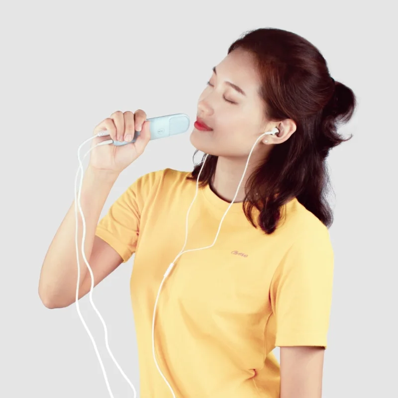xiaomi mijia ультра-тонкий мини Караоке-микрофон Шумоподавление для пения певца мини дома KTVDPS чип умный дом