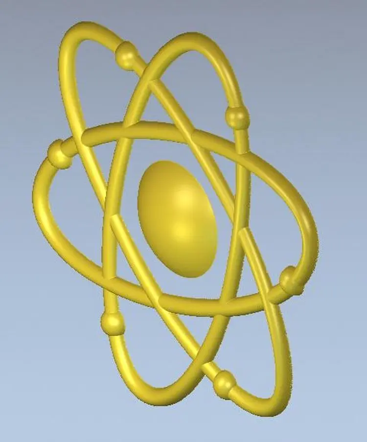 3d модель рельеф для ЧПУ в STL файл Atom|3d model relief|3d relief modelfor cnc |