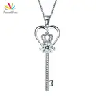 Ожерелье из серебра 925 пробы с подвеской в виде павлина и звезды, 1,25 карат, CFN8085