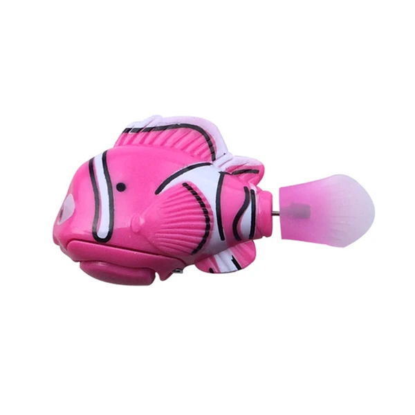 pink nemo Flash swim ming электронные игрушки для купания для домашних животных, для детей, для ванной, с питанием от аккумулятора, для плавания, роботизированные для украшения аквариума - Цвет: pink nemo