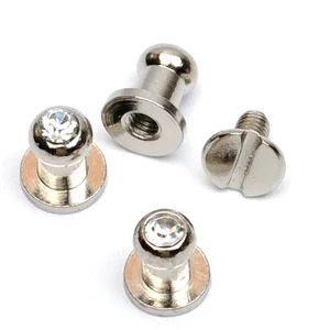 

Заклепки винтовые круглые ZD025 60 комплектов серебристые/черные/золотые