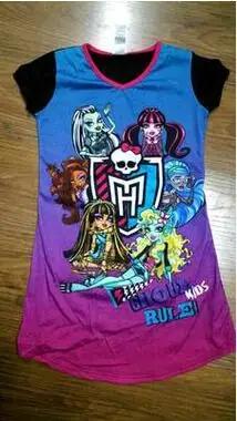 Новый Лидер продаж 2016 года Монстры средней школы Платье для маленьких девочек